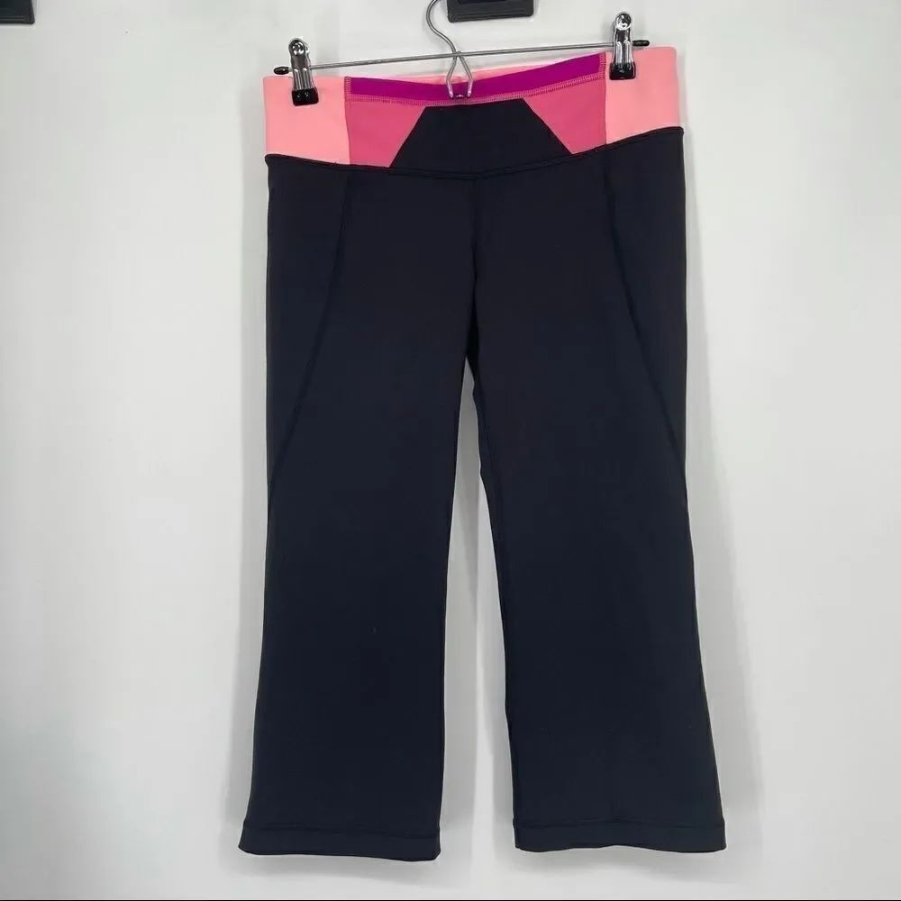 Lululemon cropped multi colored leggings Sz 8